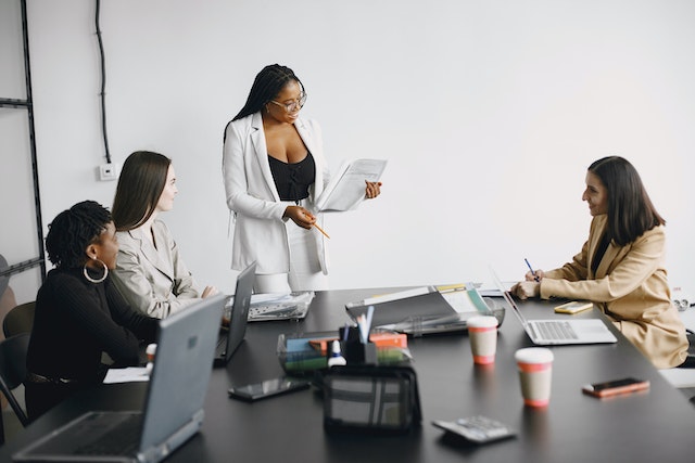 people having an office meeting